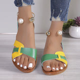 Slip on Colorful Sandals | Merav Chicy Boutique green 43