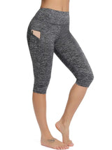3/4 Female Leggings | Velana Chicy Boutique Light Gray M
