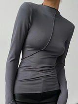 Y2K Turtleneck Long Sleeve Top | Nova Chicy Boutique