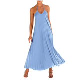 Backless Dress Pleated Dress | Serene Chicy Boutique