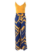 Long Jumpsuits, Elegant Sexy V-Neck Shirred Top High Waist Pants | Shula Chicy Boutique