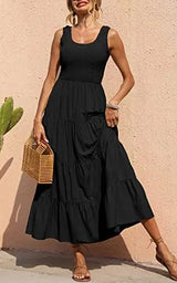 Elastic Waist Big Swing | Nofar Chicy Boutique black L