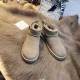 Snow Boots Furry | Furlyn Chicy Boutique GRAY 35