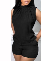 Sleeveless Tank Top and Shorts Set | Lilo Chicy Boutique