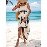 🌴 Summer Strappy Backless Dress | Beach Chicy Boutique Beige S