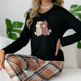 Pajamas Set Long Sleeves Full Pants | Brisa Chicy Boutique