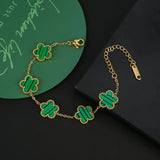 Adjustable Petal Plant Bracelet Women's | Edo Chicy Boutique Green Adjustable