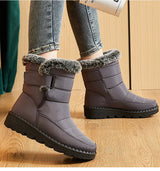 Winter Boots Waterproof, Fur-Lined, Ankle Low Heels | FrostGuard Chicy Boutique