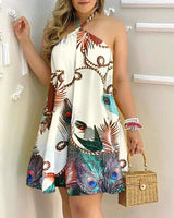 Backless Dress | Noa Chicy Boutique Khaki M
