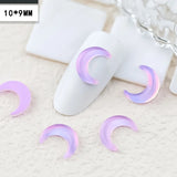 100pcs 10mm Moon Diamond | Luster Chicy Boutique 10mm Purple 100pcs