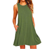 Summer Swing T-Shirt Dress | Phoebe Chicy Boutique Army Green S