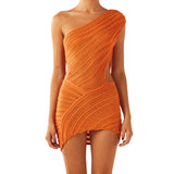 Crochet Knitted Dress | Shakuf Chicy Boutique Orange S