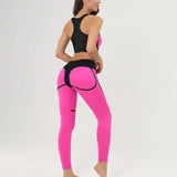 High-Waist Spliced Sports Leggings | Vexa Chicy Boutique