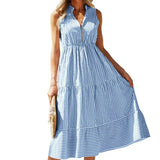 Striped Shirt Dress | Star Chicy Boutique Blue L