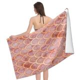 Mermaid Scales Beach Towels | Soren Chicy Boutique Red 100x200cm