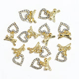 10Pcs Golden Nail Charms | Gleamia Chicy Boutique JE0831