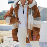 Oversized Jacket with Pocket | Snowelle Chicy Boutique Caramel Colour XL
