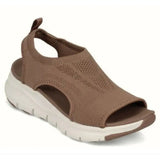 Mesh Fish Platform Sandals | Rachel Chicy Boutique Brown 35