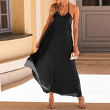 Backless Dress Pleated Dress | Serene Chicy Boutique