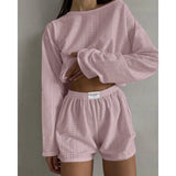 Loose Round Neck set | Ninocha Chicy Boutique Pink 2XL