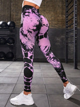 Tie-Dye Seamless High-Waist Leggings, Sculpt & Style | FlexDye Chicy Boutique