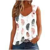 Neck Split Sleeve Tank Top | Cedar Chicy Boutique As Picture 5 S
