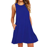 Summer Swing T-Shirt Dress | Phoebe Chicy Boutique Blue S