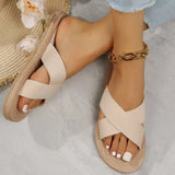 Straw Flat Slippers | Hemp Chicy Boutique