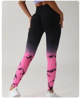 Tie Dye Yoga Leggings Seamless High Waist | Zohara Chicy Boutique