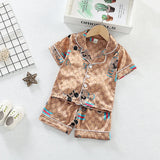 Mickey Mouse Silk Satin Short Sleeve+Shorts | Katani Chicy Boutique