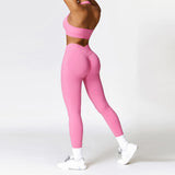 V Back Legging Gym Set | Livra Chicy Boutique Pink 1 M