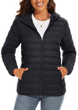 Full Zip Up Hooded Puffer Jacket | Glaciera Chicy Boutique