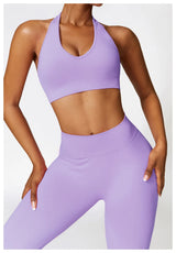 V Back Legging Gym Set | Livra Chicy Boutique