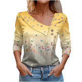 Long Sleeve Top White-Pink | Pixie Chicy Boutique Yellow XL