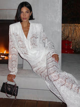 White Lace Two Piece Sets | Ruli Chicy Boutique
