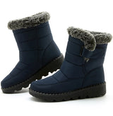 Winter Boots Waterproof, Fur-Lined, Ankle Low Heels | FrostGuard Chicy Boutique
