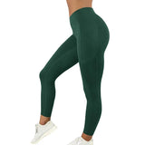 Gym Leggings Pocketed | Contour Chicy Boutique green S