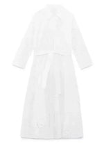 White Embroidery Midi Dresss | Avelis Chicy Boutique