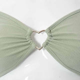 Hollow-Out V-neck Long Sleeve Crop Tops | Backless Chicy Boutique