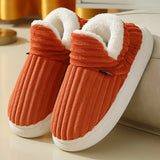 Women’s Winter Fur Slippers Cozy Plush Indoor Slides 👢 | FurEase Chicy Boutique Orange CHINA 42-43