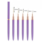 Nail Art Liner Brushes Set Chicy Boutique Purple