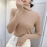 Turtleneck Sweater | Frostine Chicy Boutique KHAKI One Size