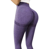 Regular High Waist Leggings | MoveEase Chicy Boutique style 2-purple M