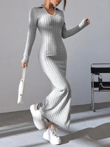 Chic Ribbed Knit Bodycon Dress | Ribella Chicy Boutique