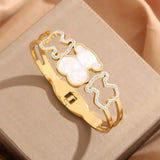Wedding party grass bracelet | Radiance Chicy Boutique Gold Bear