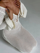 Sexy See-Through Hollow-Out Beach Knitwear | Mermaid Chicy Boutique