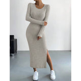 Luxurious Oversized Knit Cardigan | Warmelle Chicy Boutique Light Grey XS