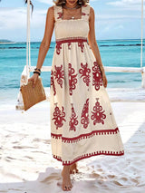 🌴 Summer Strappy Backless Dress | Beach Chicy Boutique Red S