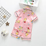 Mickey Mouse Silk Satin Short Sleeve+Shorts | Katani Chicy Boutique