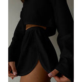Loose Round Neck set | Ninocha Chicy Boutique Black S